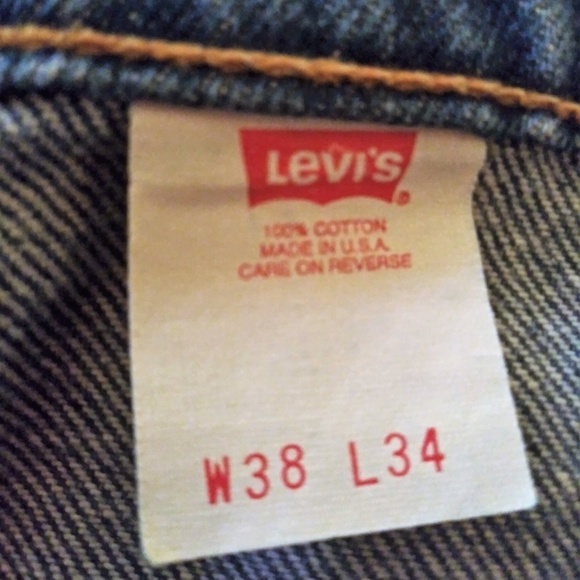 Vintage 517 Levi's Orange Tab/Stitch 38x34 (36X33) - Picture 5 of 8